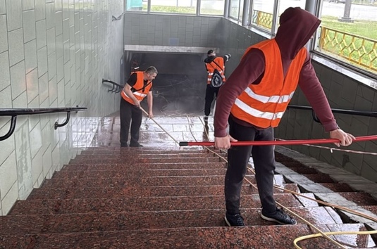 Харківський метрополітен продовжує роботи з утримання станцій та прилеглих територій